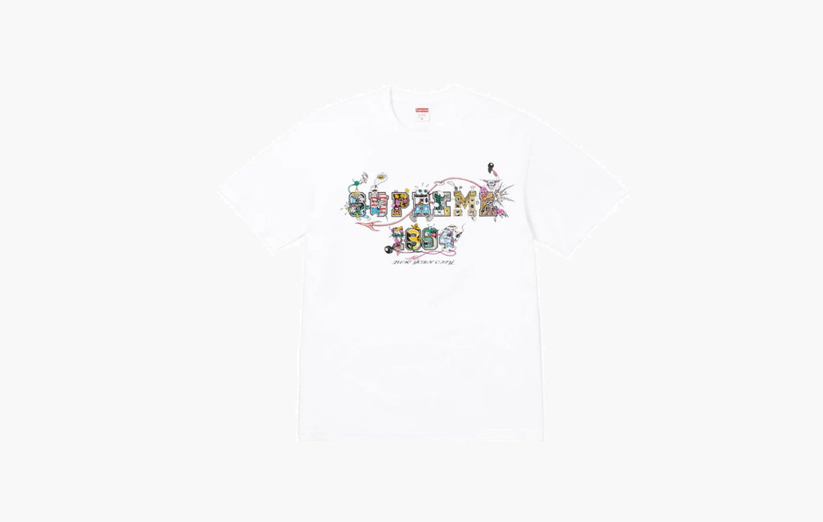 Supreme Varsity Tee Logo White | The Sortage