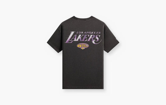 For NBA All-Star Los Angeles Lakers Shattered Backboard Vintage Tee "Black"