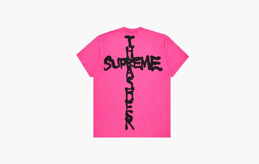 Supreme Thrasher Cross Tee Fuchsia | The Sortage