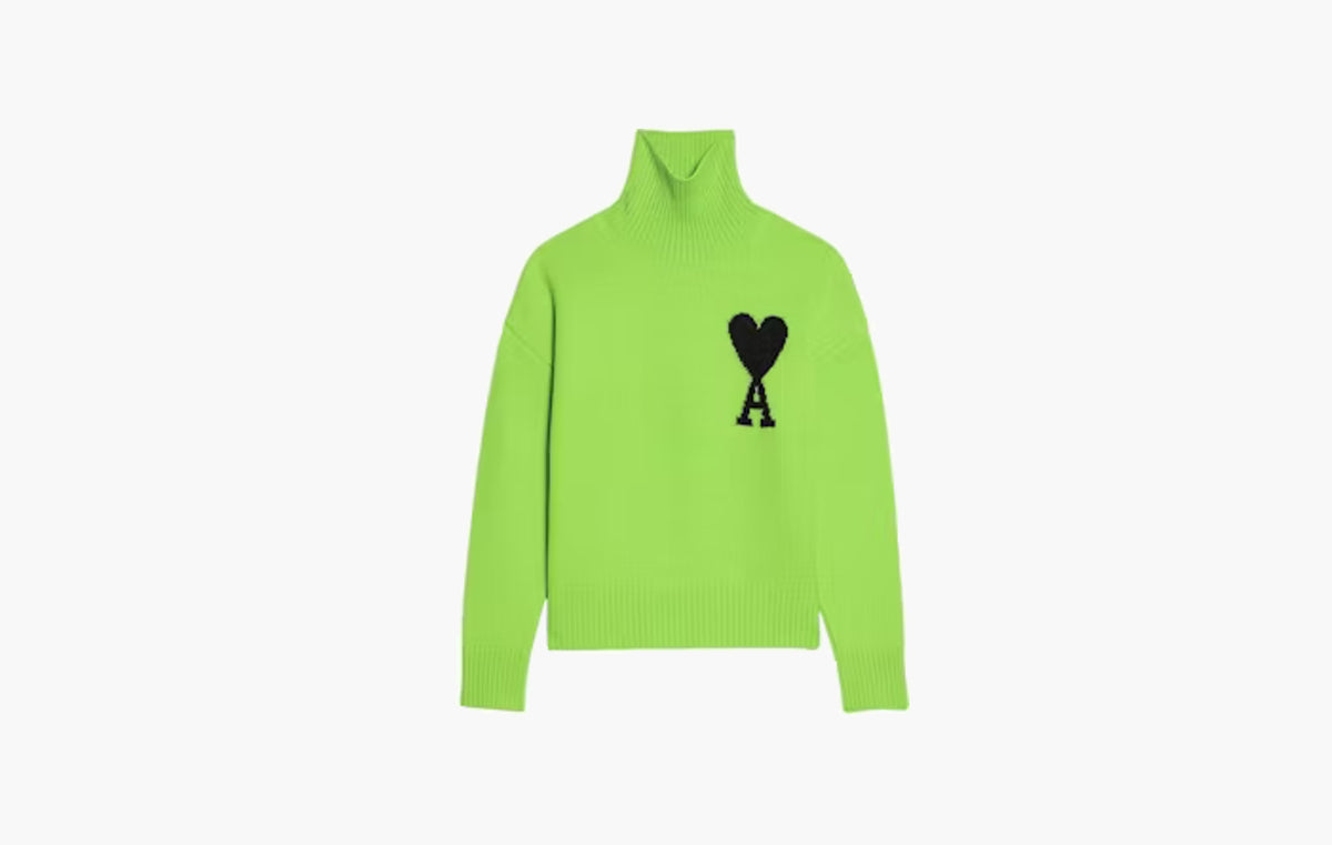 Ami de Cœur Turtleneck Sweater "Green/Black"