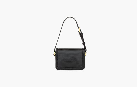 Solferino Micro Bag In Lizard "Black"
