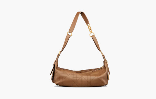 Medium D-Journey Bag in Vintage Smooth Calfskin "Camel"