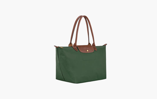 Le Pliage Original L Tote Bag Recycled Canvas "British Green"