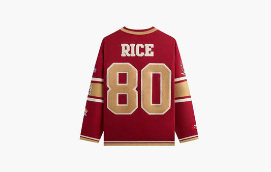 For The NFL San Francisco 49ers V-Neck Beau Knit Sweater "Present"