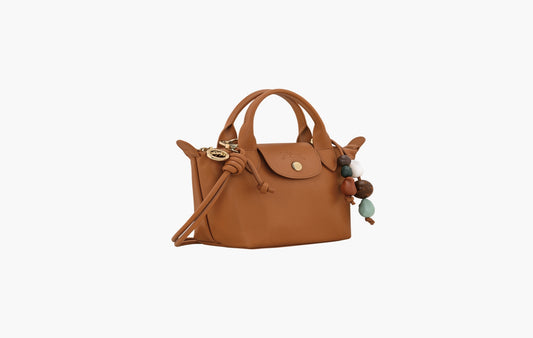 Le Pliage Xtra XS Handbag Leather "Cashew"