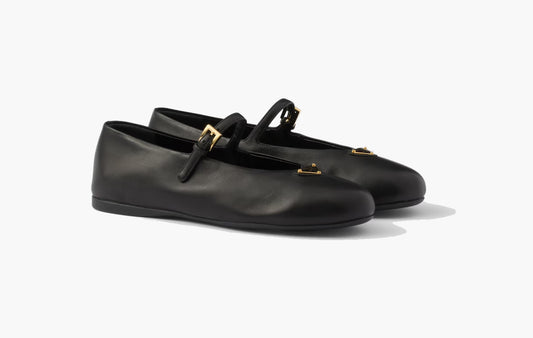 Nappa Leather Ballerinas Lambskin "Black"