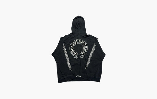 Classic Horseshoe Pullover Hoodie "Black"