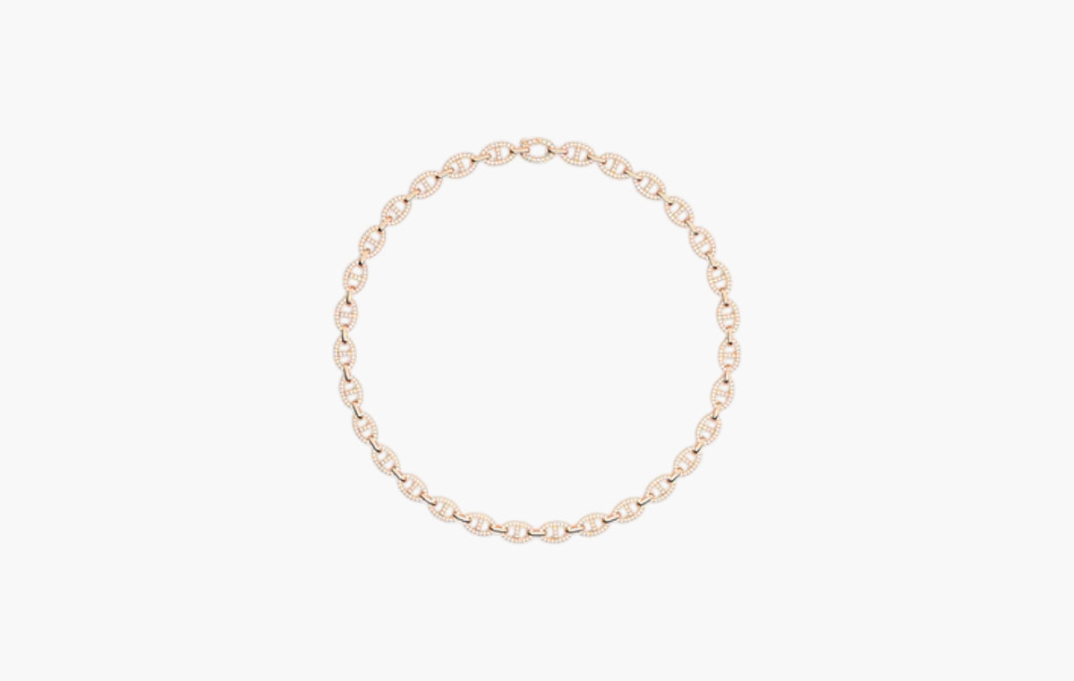 Yacht Club Maille Marine Chain Necklace 18k Rose Gold Plated