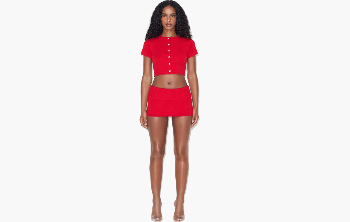 Briar Cloud Knit Skort "Heartstrings"
