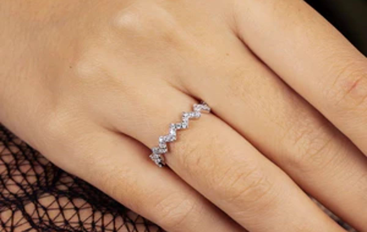 Up And Down Silver Ring Sterling Silver