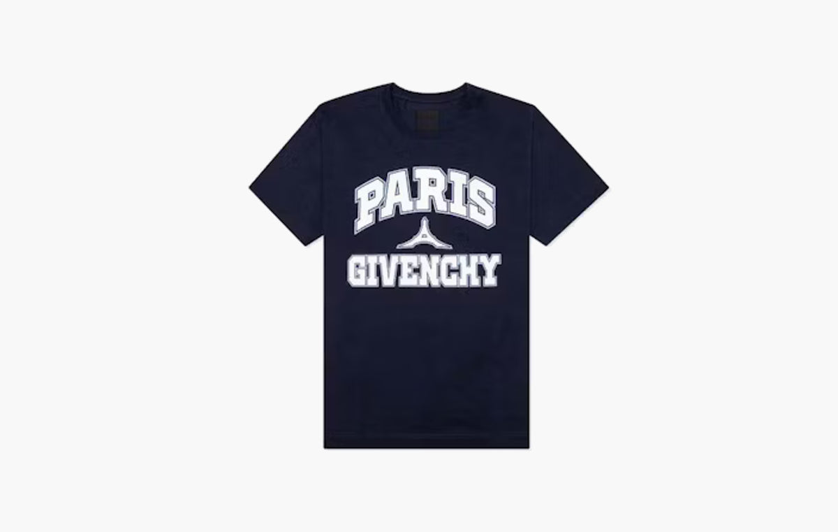 Paris Logo Oversize T-Shirt "Dark Navy"