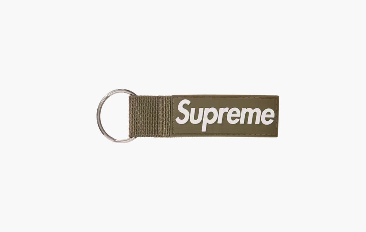 Webbing Keychain "Light Olive"