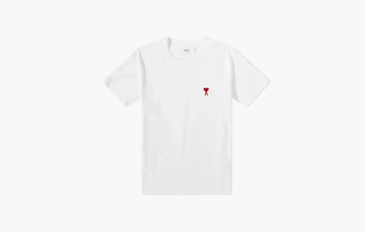 Tonal Ami De Coeur S/S T-shirt "Natural White/Red"