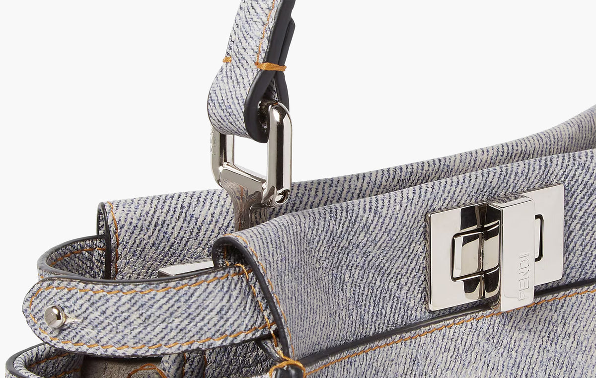 Peekaboo Mini Leather "Grey"