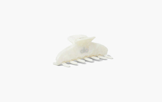 90's Claw Clip "White Pearl"