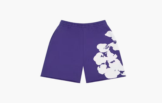 Big Cotton Wreath Sweat Shorts "Purple"