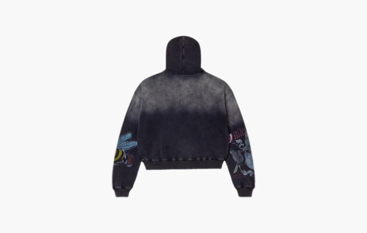 Blasted Zip Up "Black"