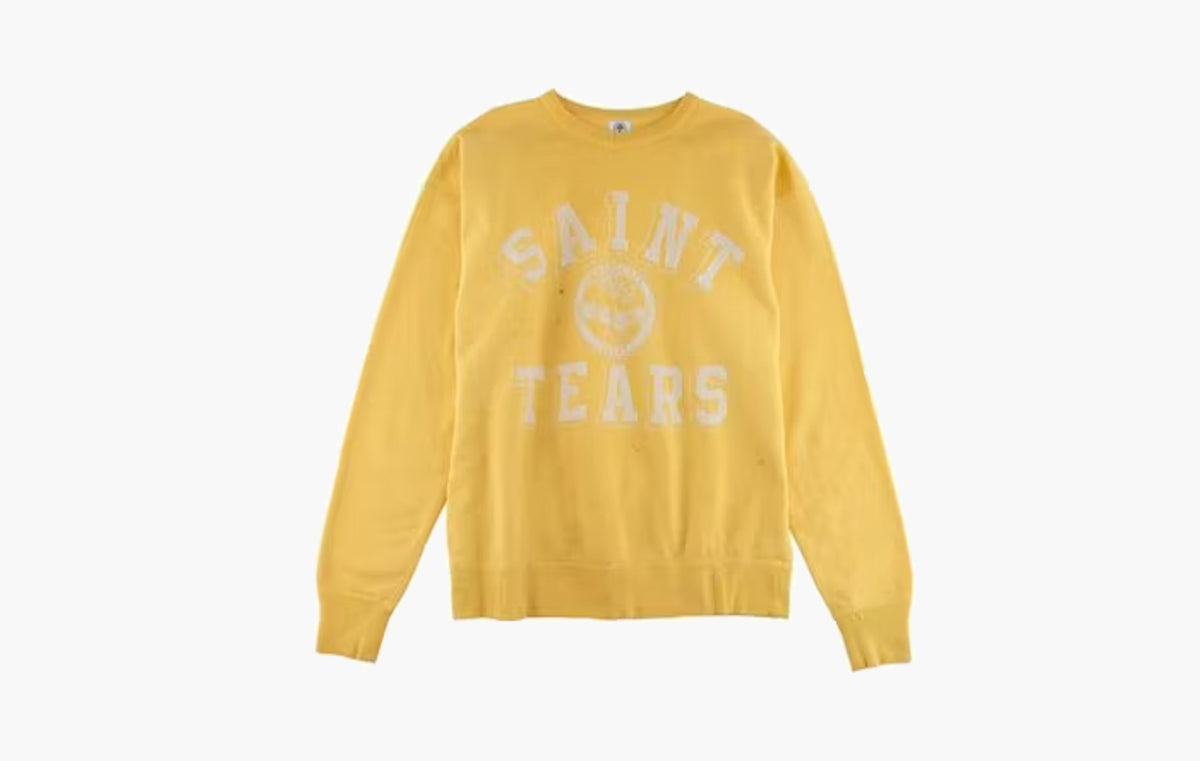 Saint Michael x Denim Tears Crewneck Sweatshirt "Yellow"