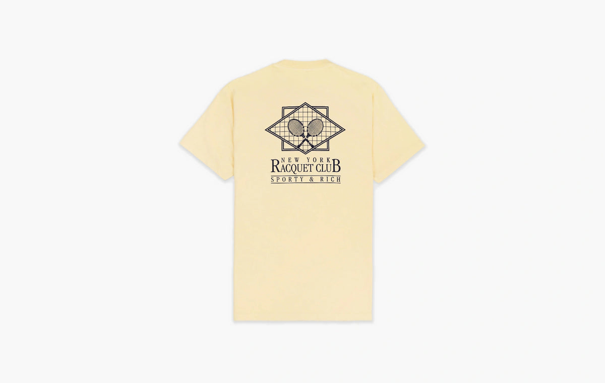 NY Racquet Club T-Shirt "Almond/Navy"