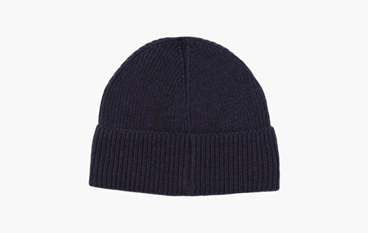 Polo Bear-Motif Beanie Hat "Black"