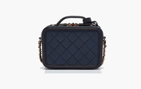 CC Filigree Vanity Case Quilted Medium "Black"