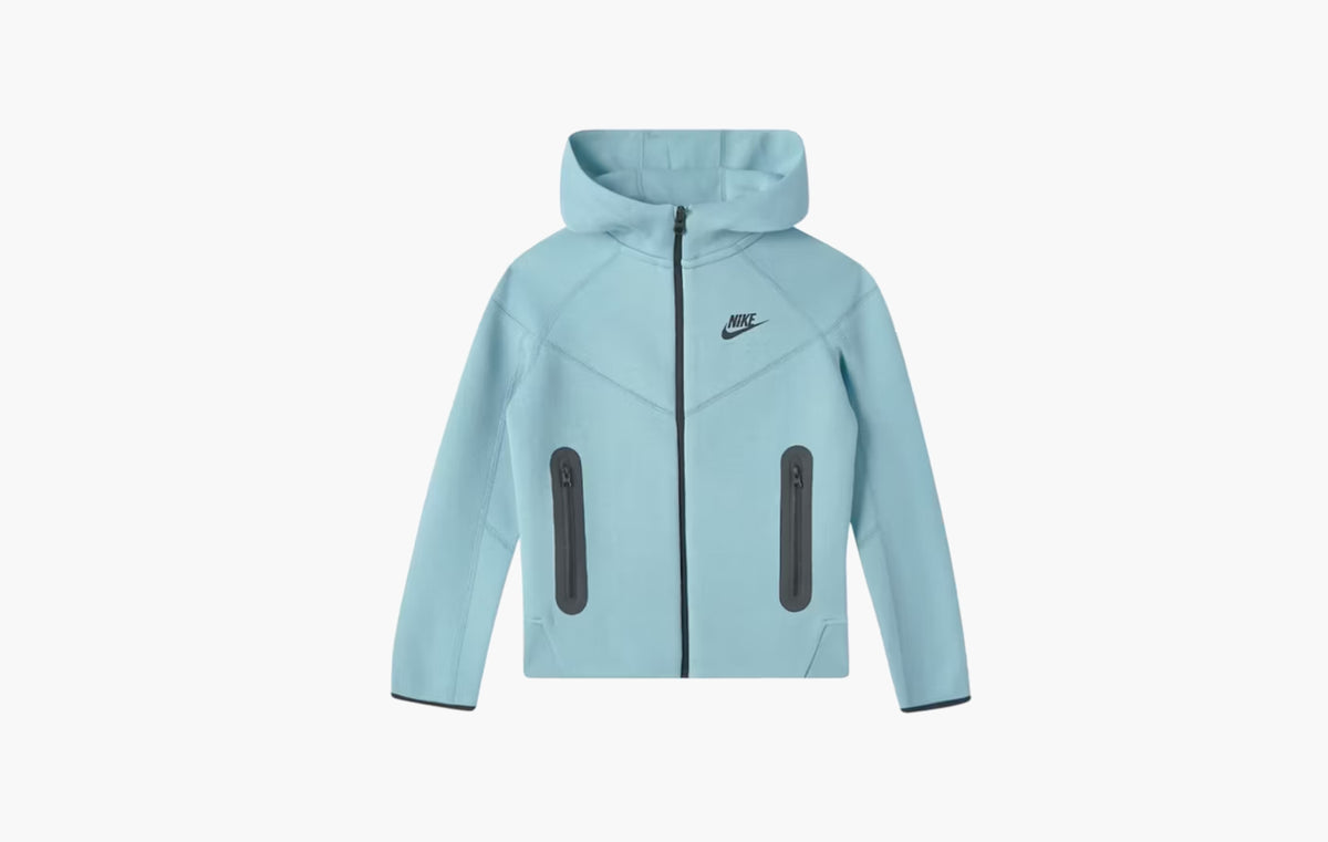 Sportswear Kids Tech Fleece Full Zip Hoodie "Denim Turquoise/Black"