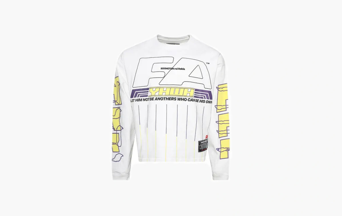 His Own Racing Long-Sleeve Tee "Optic White"