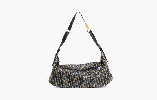 Large D-Journey Bag "Blue Dior Oblique Jacquard"