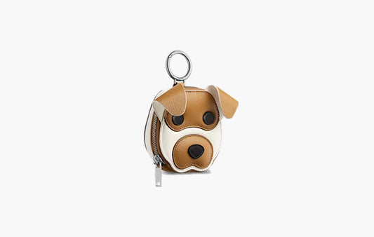 Mini Bobby Zipped Pouch "Brown and Black"