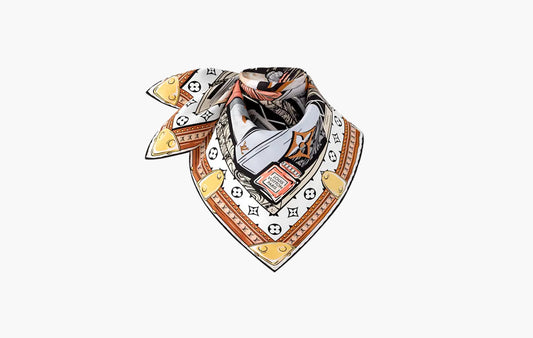 Foulard LV Library 70 "Blanc"