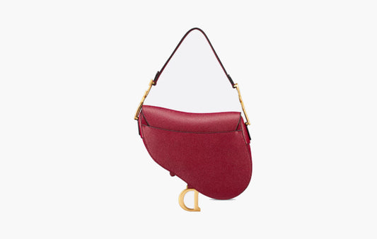 Saddle Bag With Strap "Cherry Red"