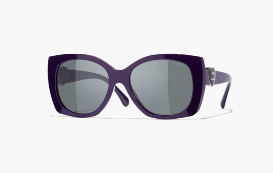 Irregular Shape Sunglasses "Purple"