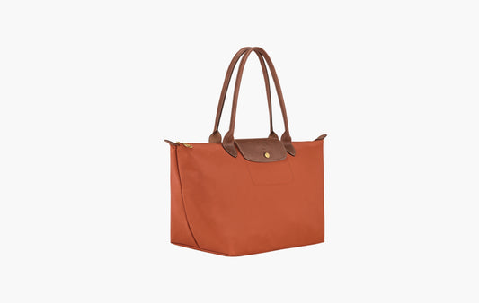 Le Pliage Original L Tote Bag Recycled Canvas "Brick"