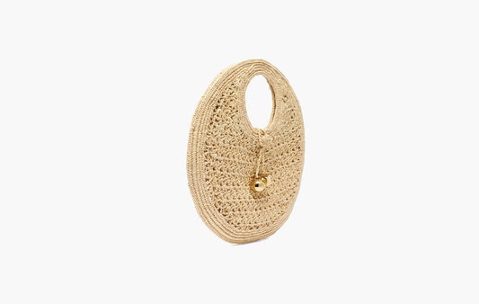 Small Raffia Circle Bag "Natural"