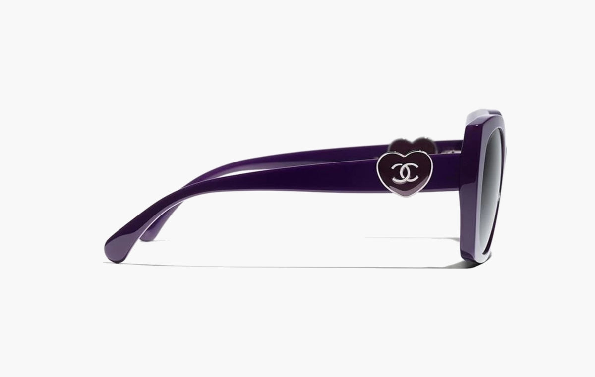 Irregular Shape Sunglasses "Purple"
