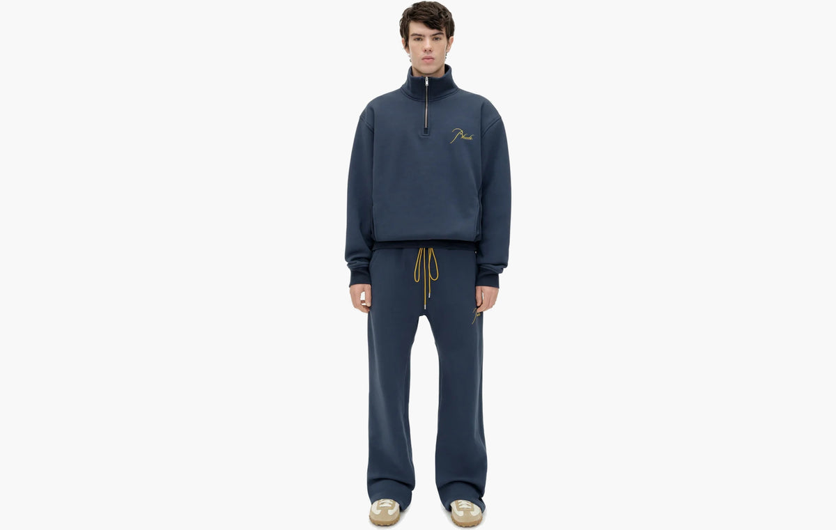 Quarter Zip "Navy/Yellow"