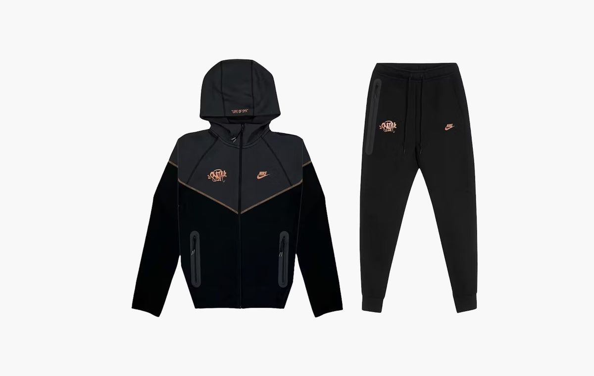 Sportswear x Central Cee Tech Fleece Hoodie & Joggers Set "Black/Metallic Red Bronze"