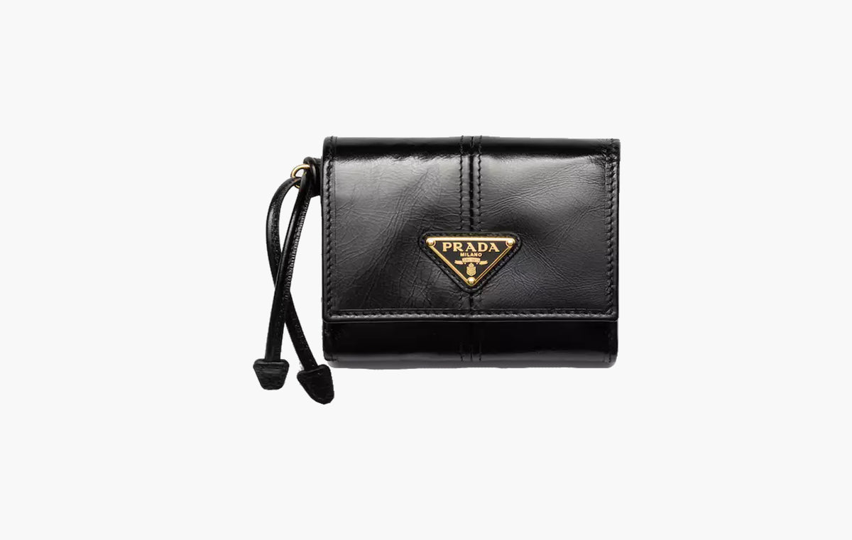 Small Leather Wallet "Black"
