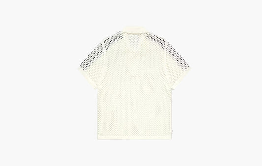 Crochet Polo Shirt "White"