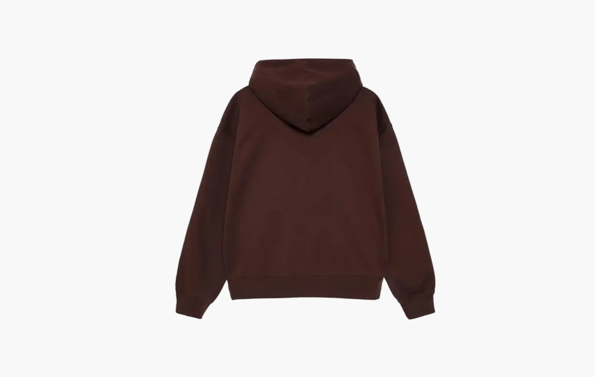 Stone Washed Fleece Zip Hoodie "Dark Cinder"