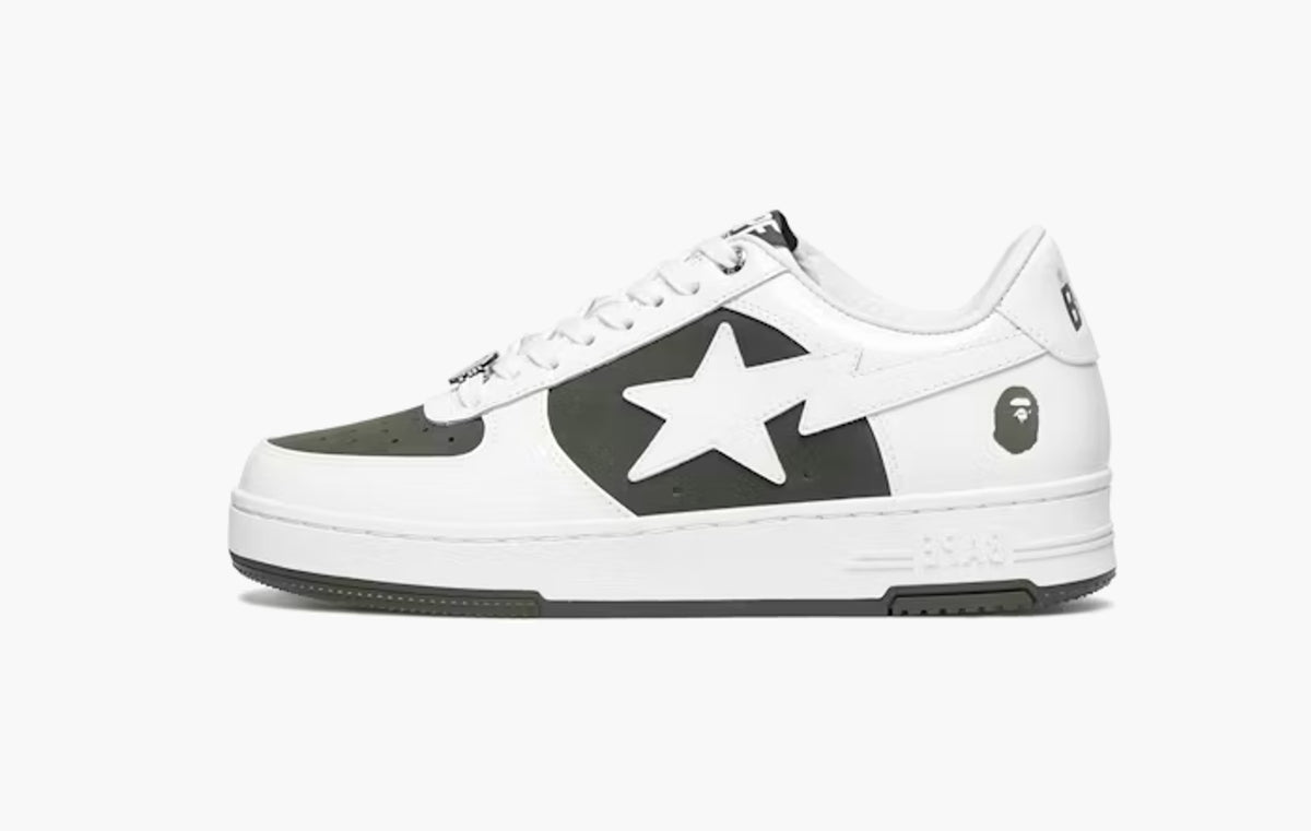 Bape Sta Low "#6 White Olive Drab"