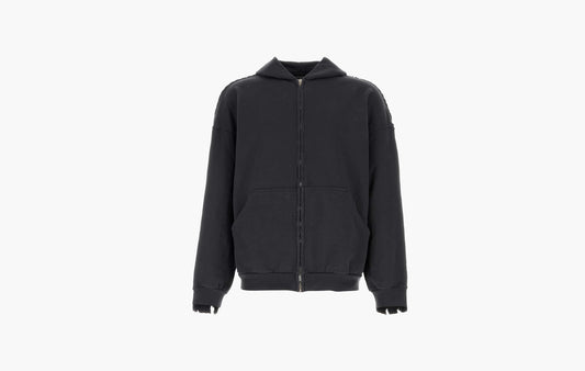 Charcoal Cotton Oversize Sweatshirt "Black"
