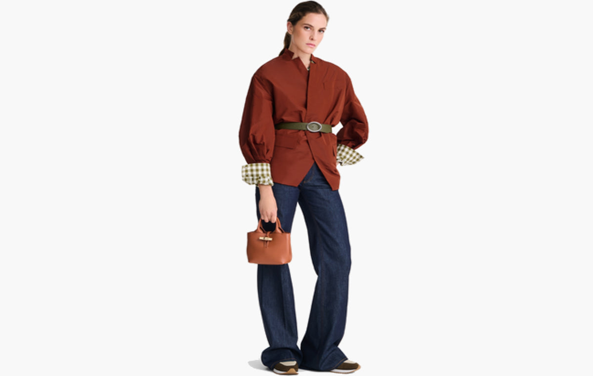 Le Roseau XS Handbag Leather "Bark"