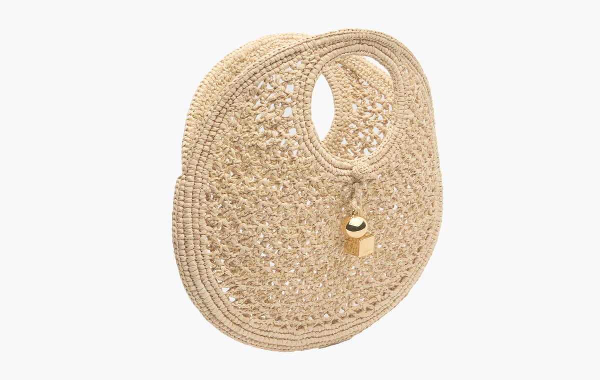Small Raffia Circle Bag "Natural"