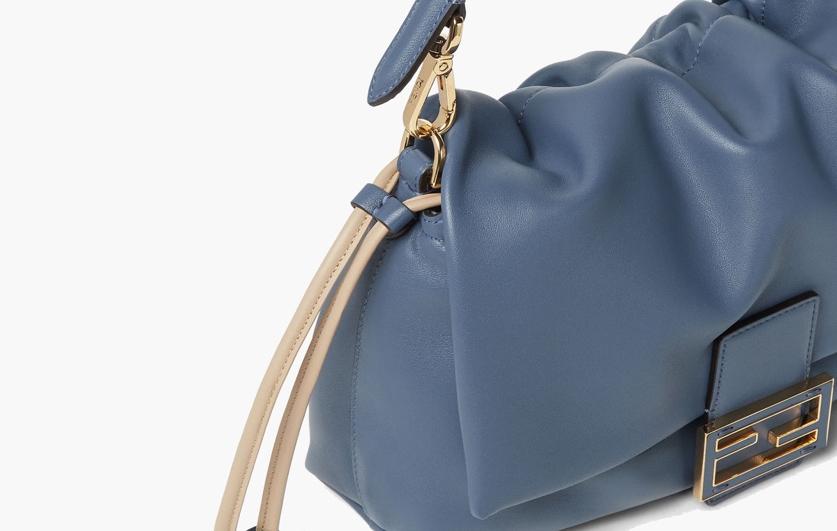 Mamma Baguette Medium Nappa Leather "Blue"