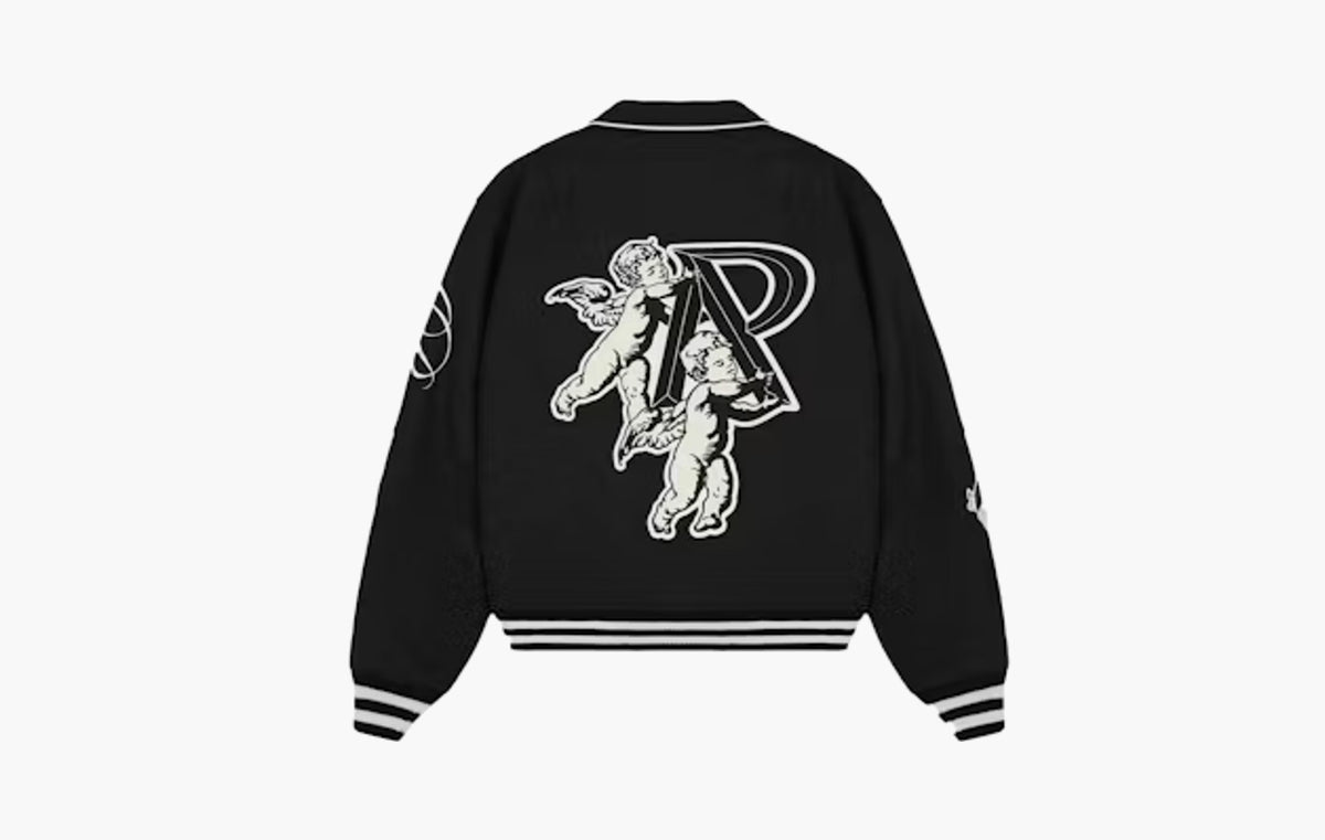 Cherub Wool Varsity Jacket "Jet Black"