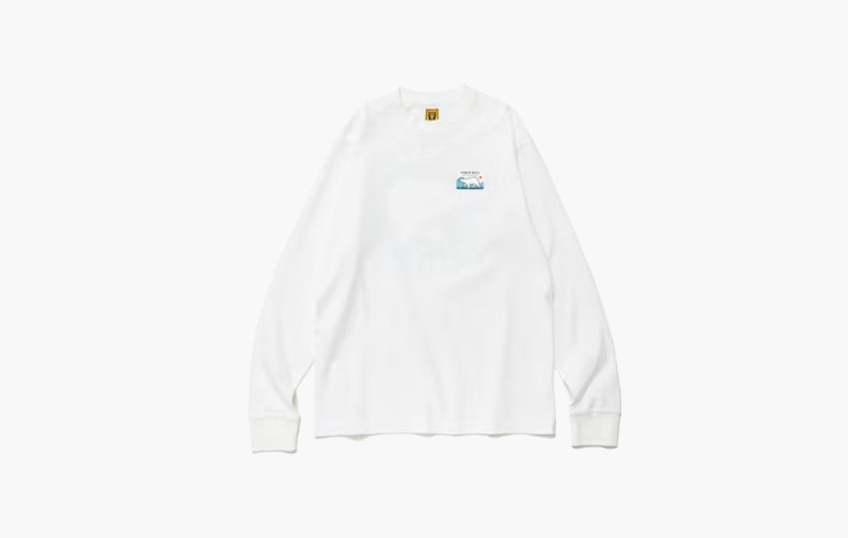 Polar Bear Graphic L/S Tee "White"