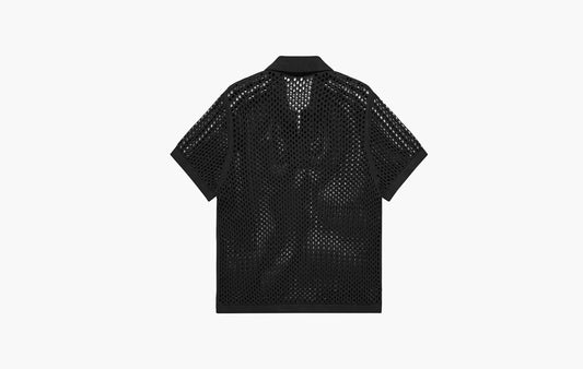 Crochet Polo Shirt "Charcoal"