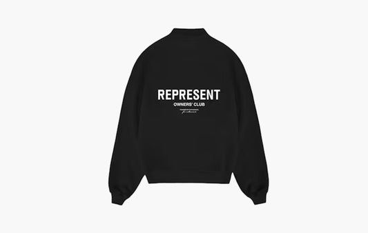 Owners Club Long Sleeve Polo Sweater "Black"