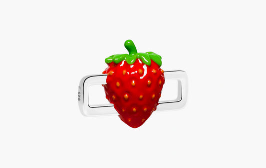 Strawberry Charm "Silver"